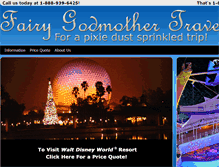 Tablet Screenshot of fairygodmothertravel.com